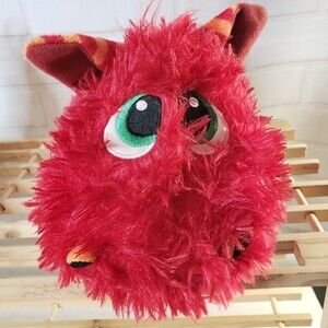 Stuffies Baby Blaze Red Dragon Plush Zipper Mouth Magnetic Feet 11"